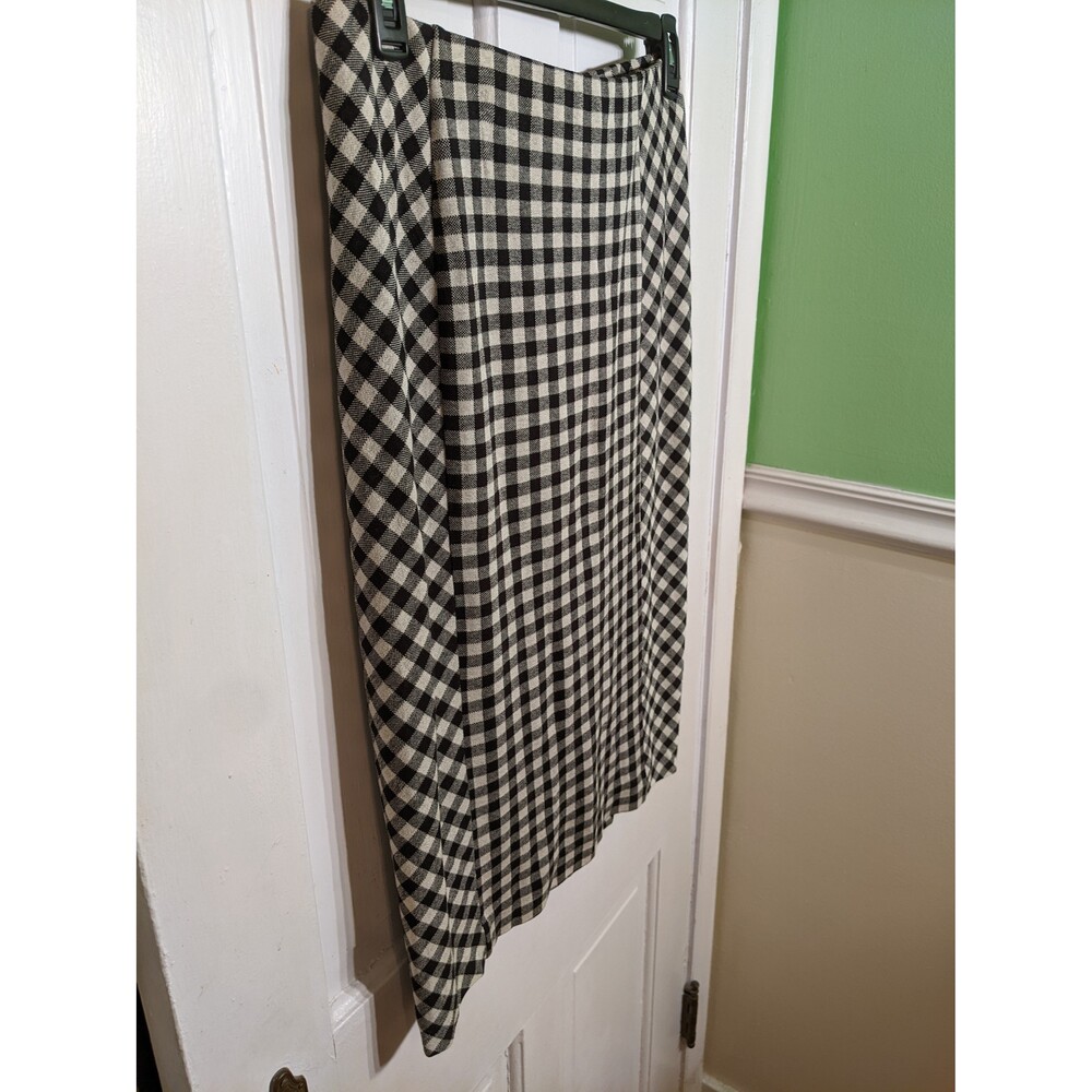 J. Jill Ponte Knit Checkered Gingham Skirt Size S - Picture 5 of 5